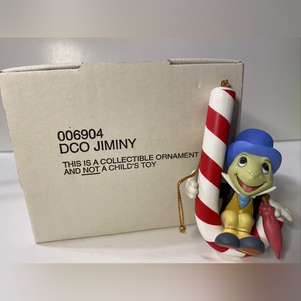 Disney Grolier Christmas Ornament Dco 006904 Jiminy Cricket